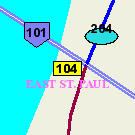 Map of Henderson Highway & Perimeter Highway